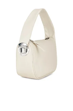 Marc Jacobs The Pushlock Mini Hobo Bag Cloud White -Nike Store MARJ WY645 V3