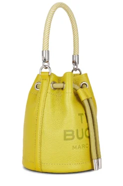 Marc Jacobs The Leather Mini Bucket Bag Citronelle -Nike Store MARJ WY681 V4