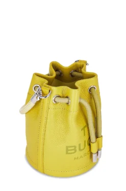 Marc Jacobs The Leather Mini Bucket Bag Citronelle -Nike Store MARJ WY681 V5
