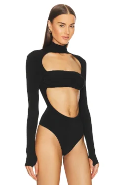 X REVOLVE Talina Bodysuit Black -Nike Store MELR WS161 V3