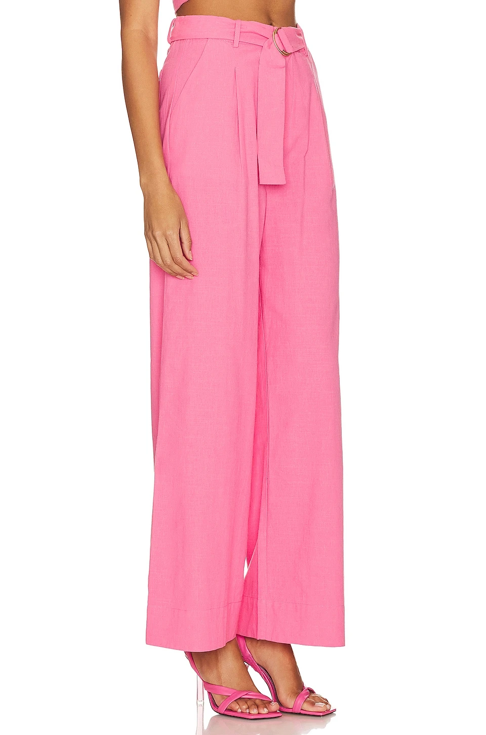 Minkpink Kalani Belted Pants Pink 2 Minkpink Kalani Belted Pants Pink - Image 2