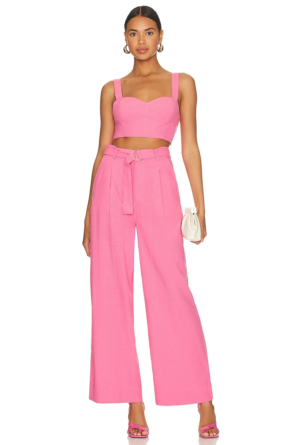 Minkpink Kalani Belted Pants Pink 4 Minkpink Kalani Belted Pants Pink - Image 4