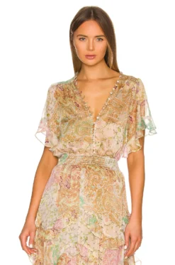 Para Top Printemps Patchwork