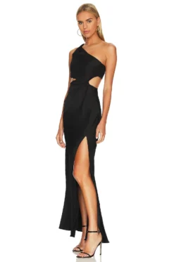 X REVOLVE Kristin Gown Black -Nike Store MISR WD239 V3