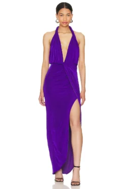 Venetia Slinky Gown Ultra Violet