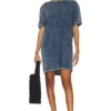 Florida T Shirt Dress Acid Denim
