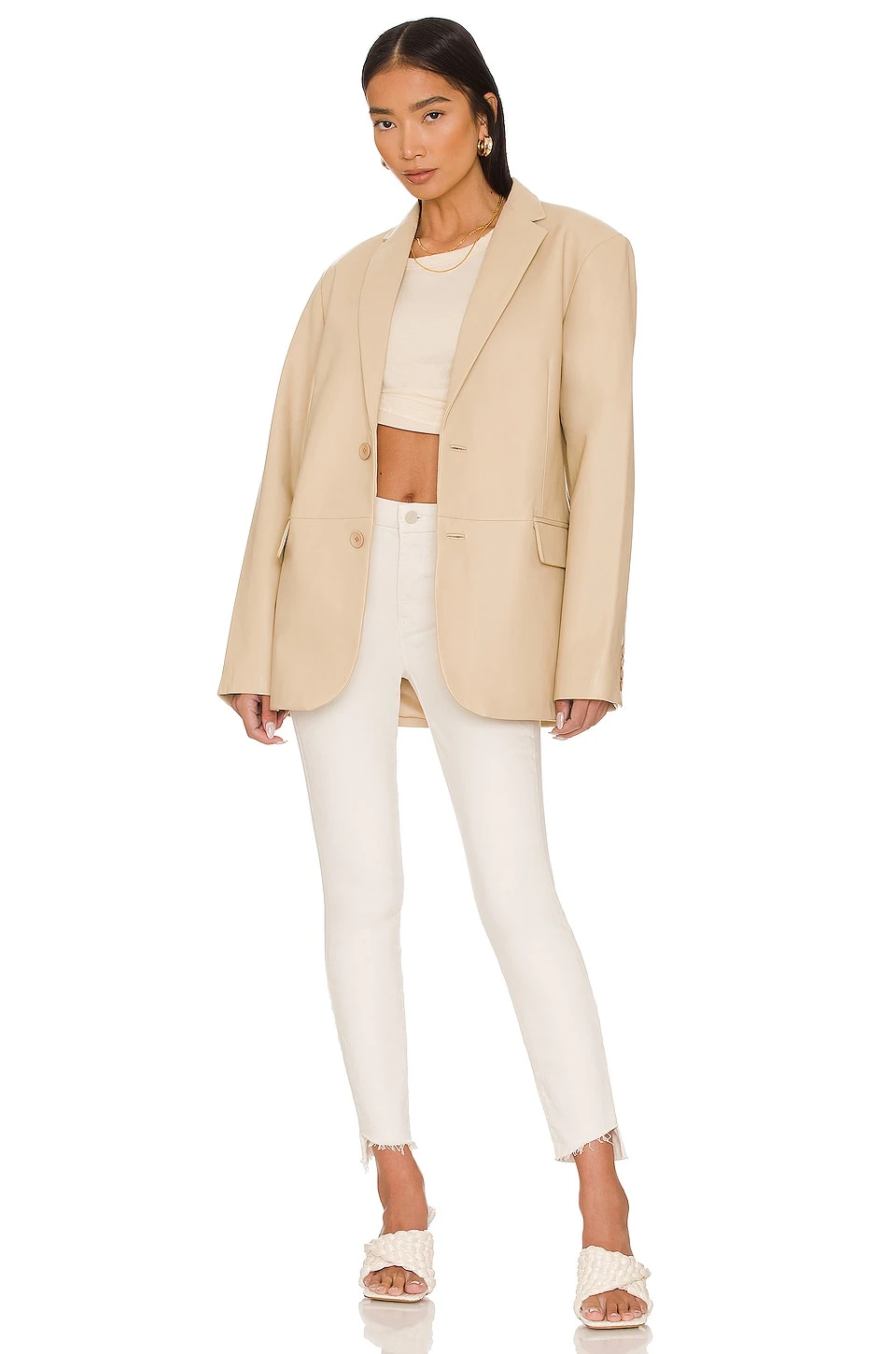 MOTHER The Looker Ankle Step Fray Cream Puffs 4 MOTHER The Looker Ankle Step Fray Cream Puffs - Image 4