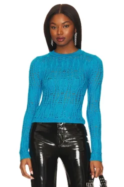 Rosalia Knit Sweater Blue