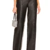 Linda Leather Pant Black