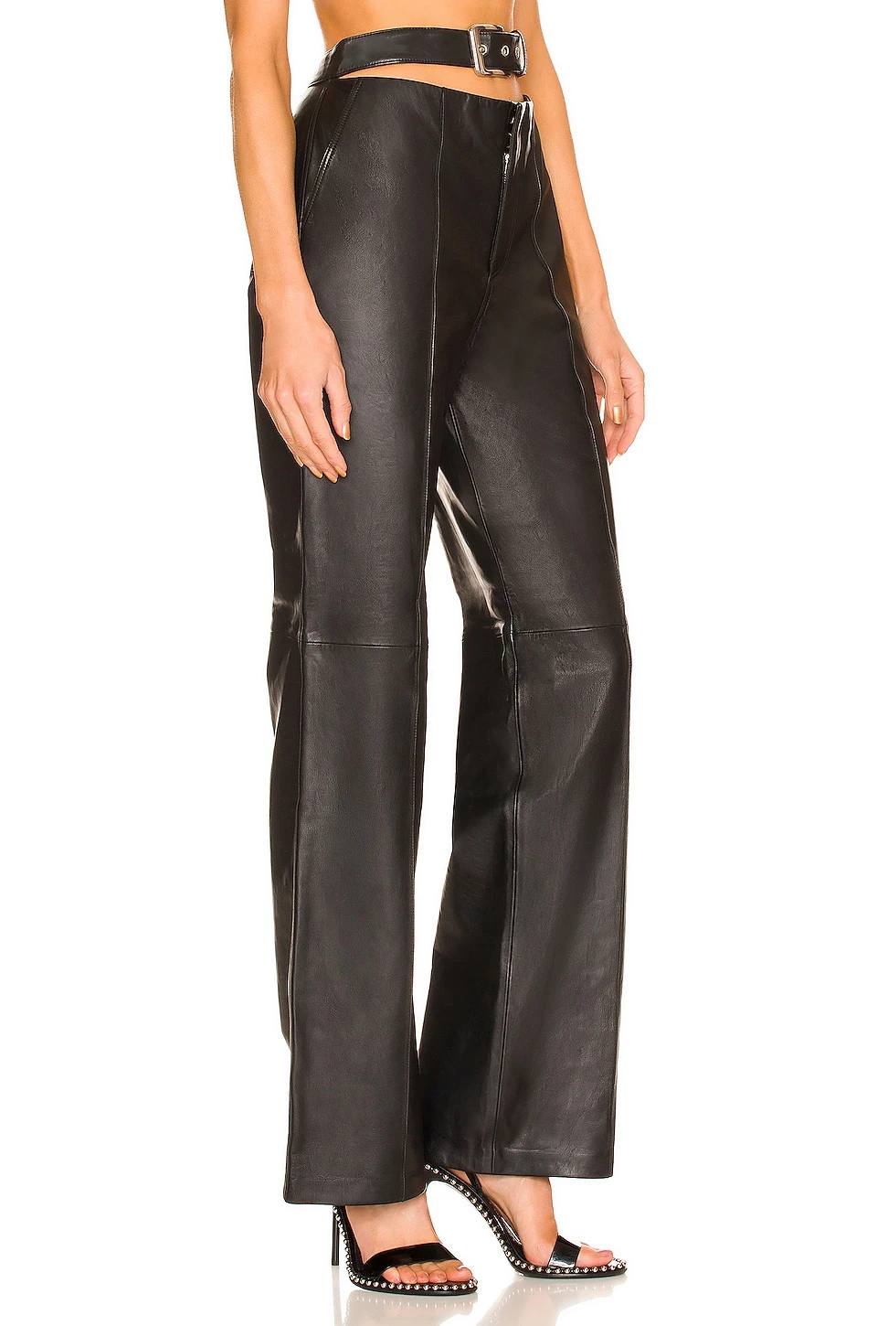Linda Leather Pant Black 2 Linda Leather Pant Black - Image 2