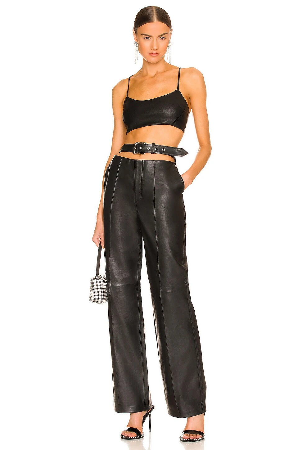 Linda Leather Pant Black 4 Linda Leather Pant Black - Image 4