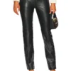 Mari Leather Pant Black