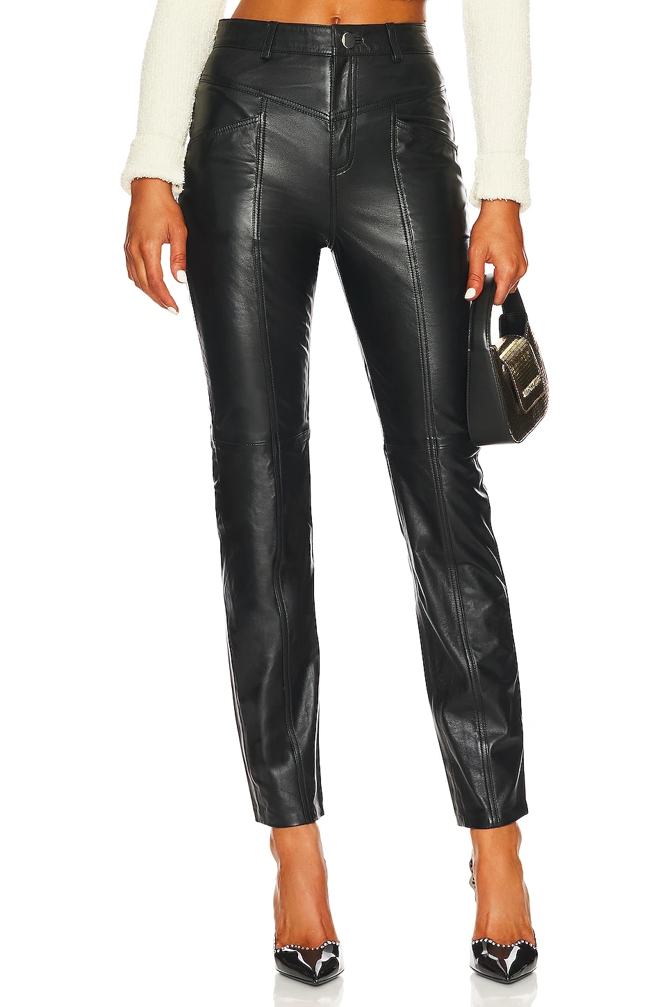 Mari Leather Pant Black 1 Mari Leather Pant Black