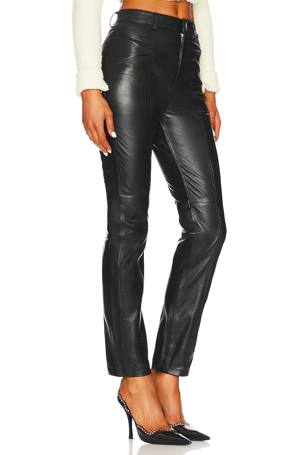 Mari Leather Pant Black 2 Mari Leather Pant Black - Image 2