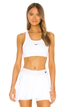Nike Medium Pad Sports Bra White & Black