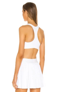 Nike Medium Pad Sports Bra White & Black -Nike Store NIKR WI37 V3