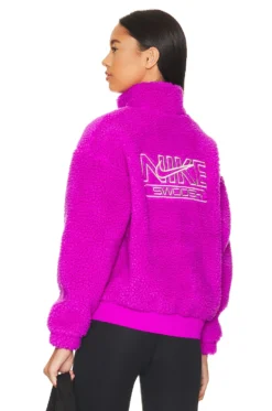 Nike NSW Swoosh Plush Jacket Vivid Purple & Pink Oxford