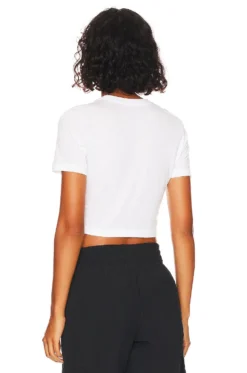 Nike NSW Essential Crop Tee White & Black -Nike Store NIKR WS204 V3