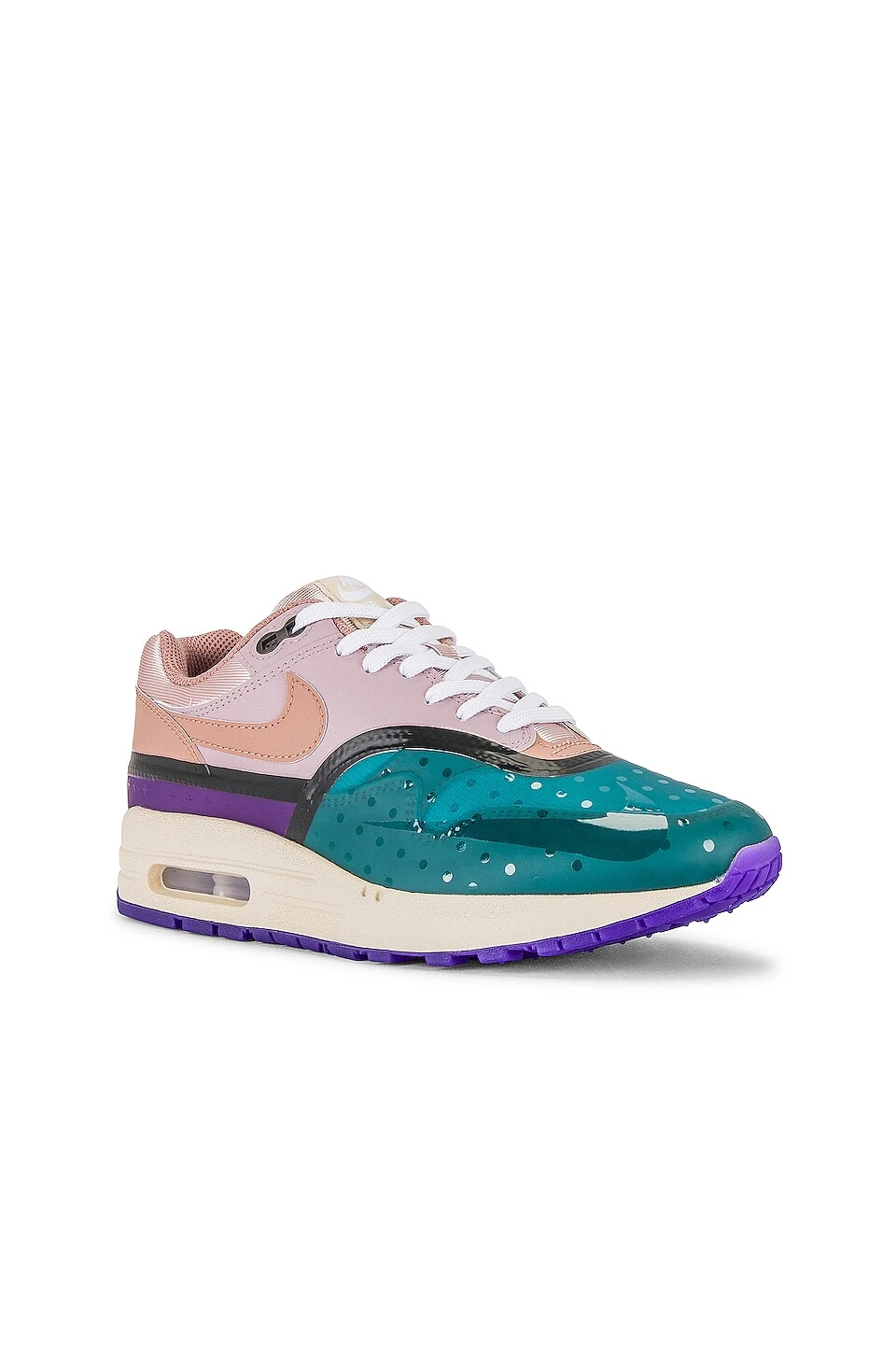 Nike Air Max 1 PRM SHWR Sneaker Plum Fog, Fossil, Rose Pink Oxford, Sanddrift, & Burnt Spruce 2 Nike Air Max 1 PRM SHWR Sneaker Plum Fog, Fossil, Rose Pink Oxford, Sanddrift, & Burnt Spruce - Image 2