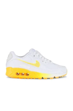 Nike Air Max 90 Se Sneaker White, Citron Pulse, Alabaster, & Sail