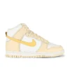 Nike Dunk High Sneaker Pale Vanilla, Topaz Gold, & Sail