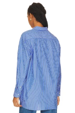 NILI LOTAN Yorke Shirt Blue & White Stripe -Nike Store NILR WS150 V3