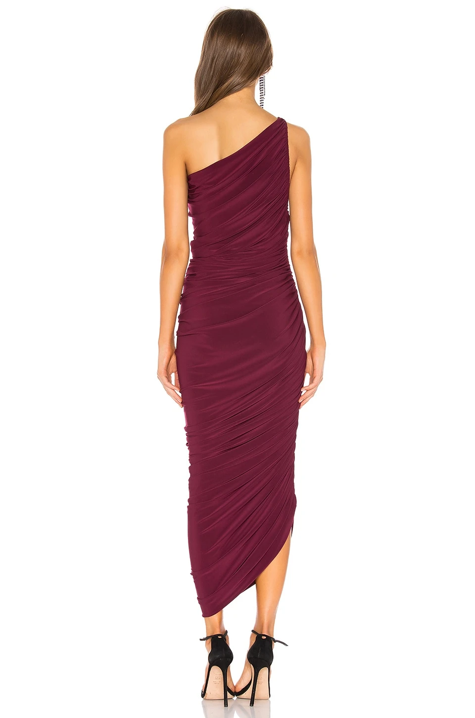 Norma Kamali Diana Gown Plum 3 Norma Kamali Diana Gown Plum - Image 3