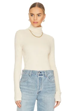 Lani Long Sleeve Turtleneck Ivory