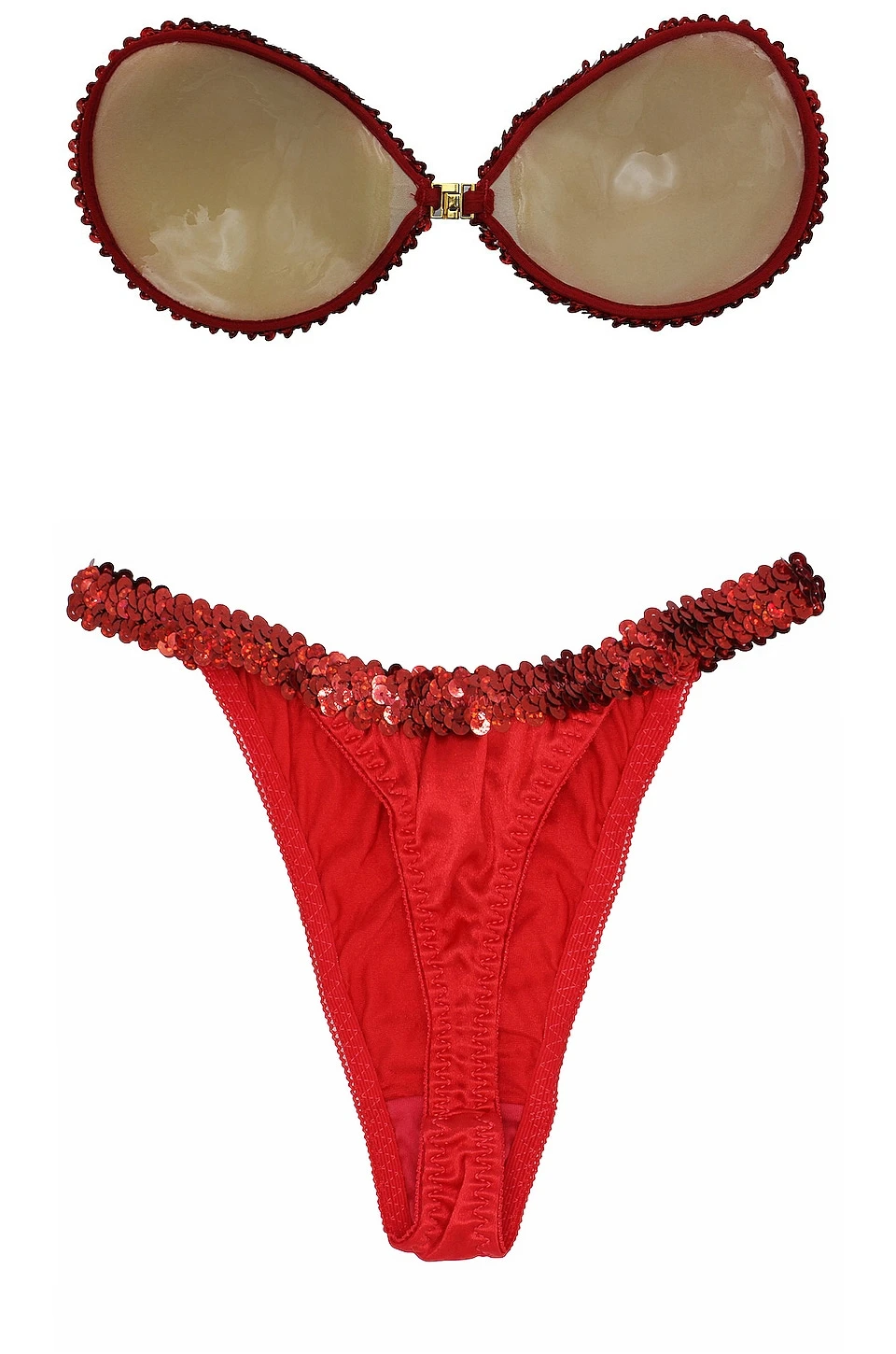 Spangle Bra & Panties Set Ruby 2 Spangle Bra & Panties Set Ruby - Image 2