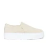 Venice Slip On Platform Suede Sneaker Bone