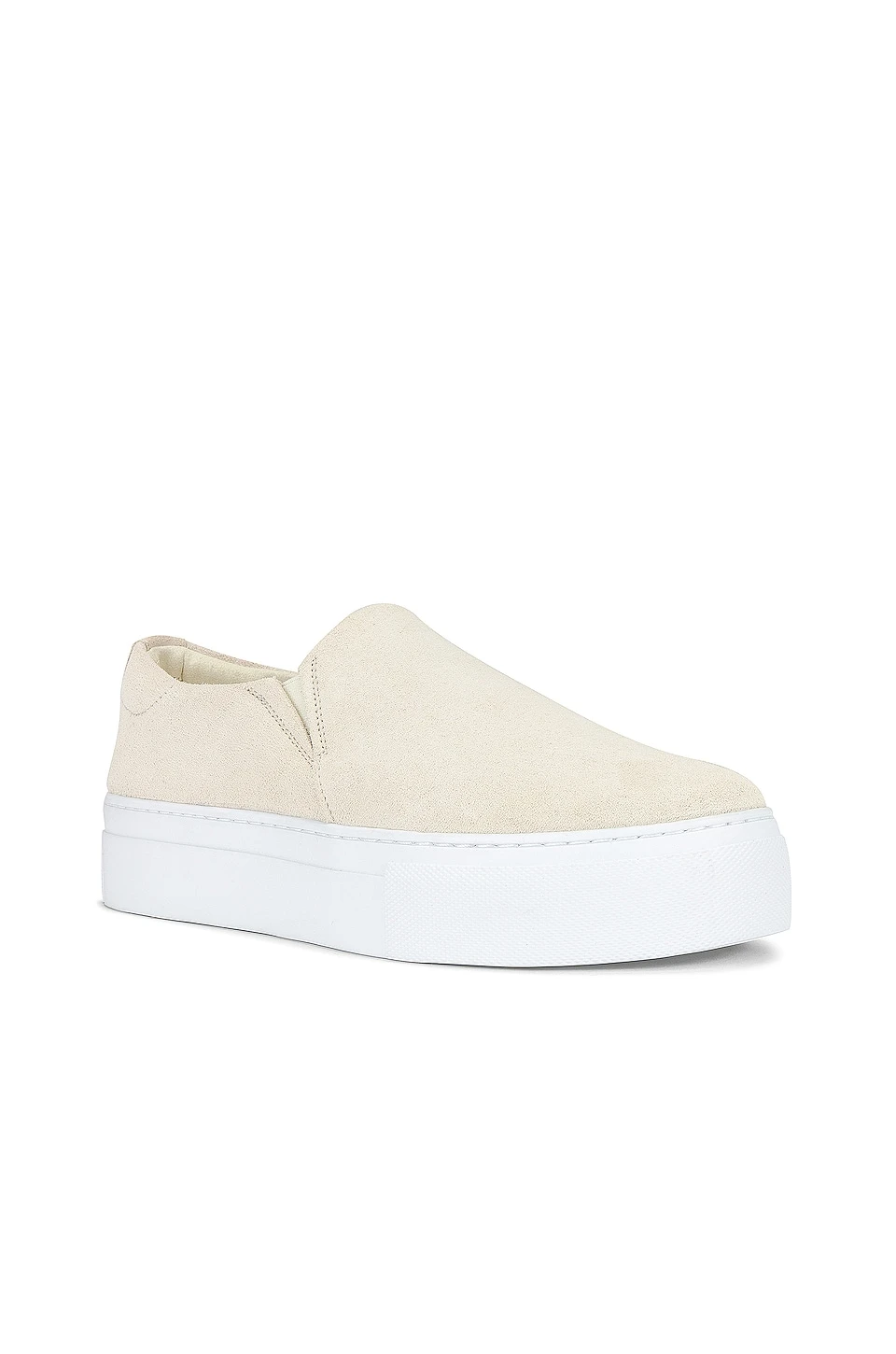 Venice Slip On Platform Suede Sneaker Bone 2 Venice Slip On Platform Suede Sneaker Bone - Image 2