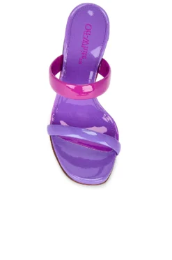 Off-White Shade Bulky Patent Lea Mule Fuchsia & Violet -Nike Store OFFR WZ112 V4