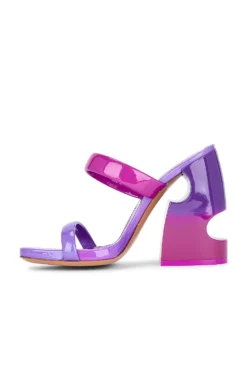 Off-White Shade Bulky Patent Lea Mule Fuchsia & Violet -Nike Store OFFR WZ112 V5