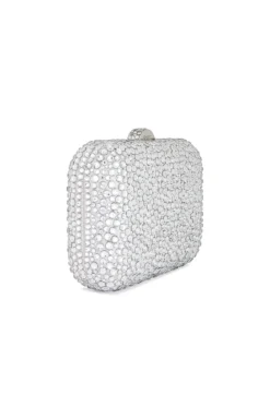 Casey Hot Fix Encrusted Clutch Silver -Nike Store OLGR WY60 V3