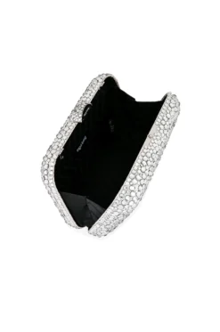 Casey Hot Fix Encrusted Clutch Silver -Nike Store OLGR WY60 V4