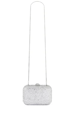 Casey Hot Fix Encrusted Clutch Silver -Nike Store OLGR WY60 V5