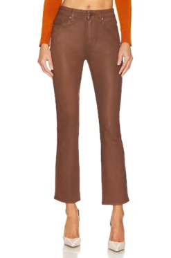 Paige Cindy Straight Cognac Luxe Coating