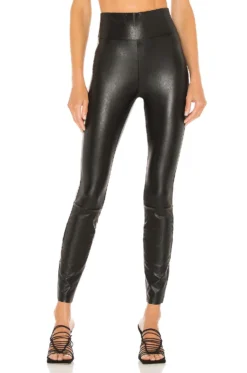 Paige Sheena Faux Leather Legging Black