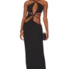 Asterisk Maxi Dress Black