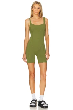 P.E NATION Recalibrate Romper Pesto