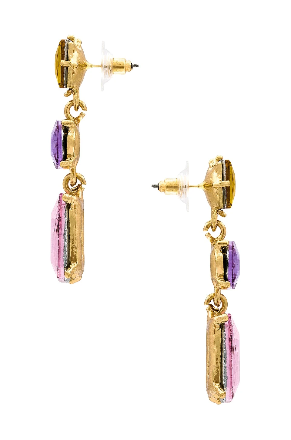 Allie Earrings Gold 2 Allie Earrings Gold - Image 2