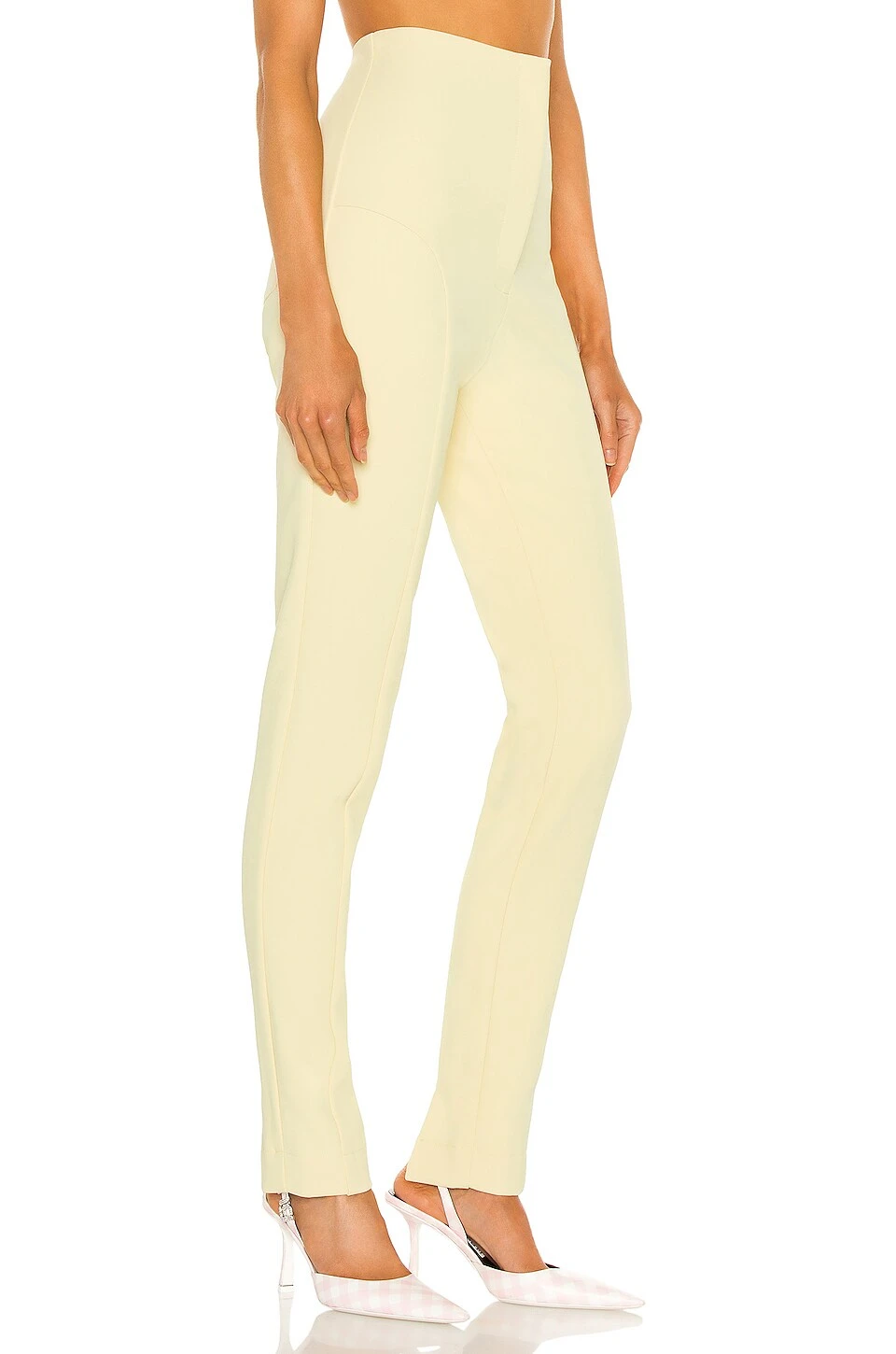 Stovepipe Tight Trousers Post It Yellow 2 Stovepipe Tight Trousers Post It Yellow - Image 2