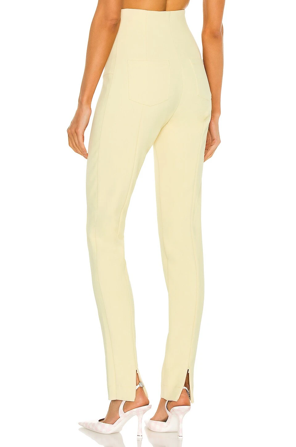Stovepipe Tight Trousers Post It Yellow 3 Stovepipe Tight Trousers Post It Yellow - Image 3