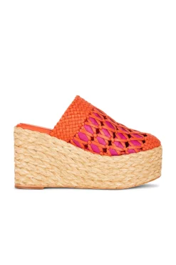 Paloma Barcelo Naia Platform Clog Pink & Grenadine