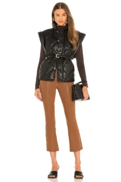 Lennon High Rise Cropped Boot Coated Cognac -Nike Store PSTL WJ143 V4