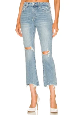 Lennon High Rise Crop Boot Tulum Distressed