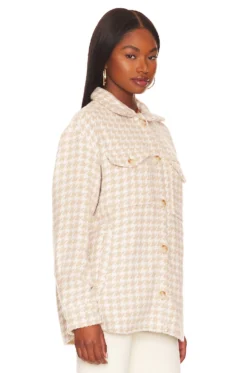 Libby Shirt Jacket Clay Houndstooth -Nike Store PSTL WO39 V3