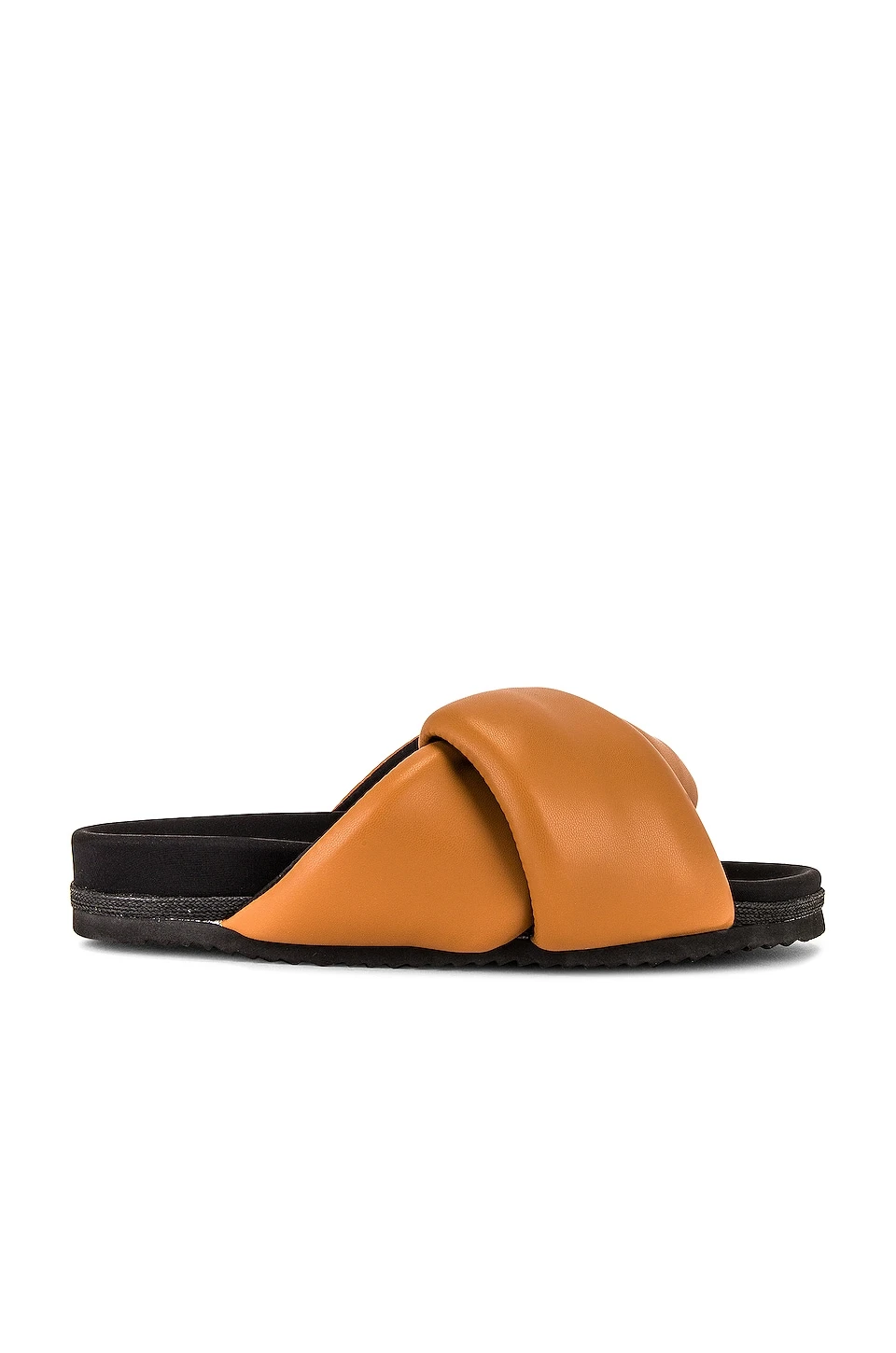 Foldy Puffy Slide Cognac 1 Foldy Puffy Slide Cognac