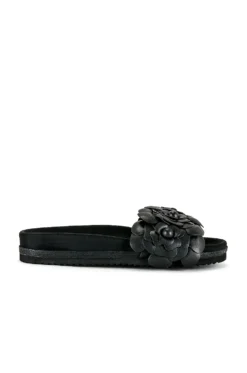 Fleur Slide Sandal Black