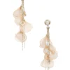 Embellished Drop Earrings Ivory